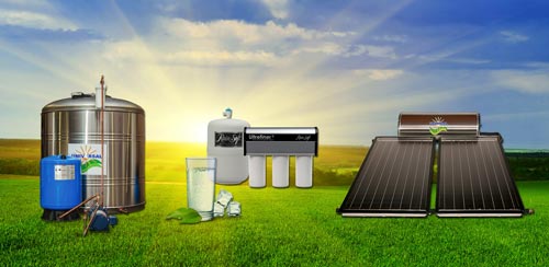 Calentadores solares, cisternas y purificadores de aire y agua